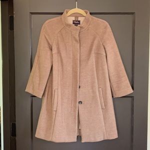 Madewell tan wool coat size XS